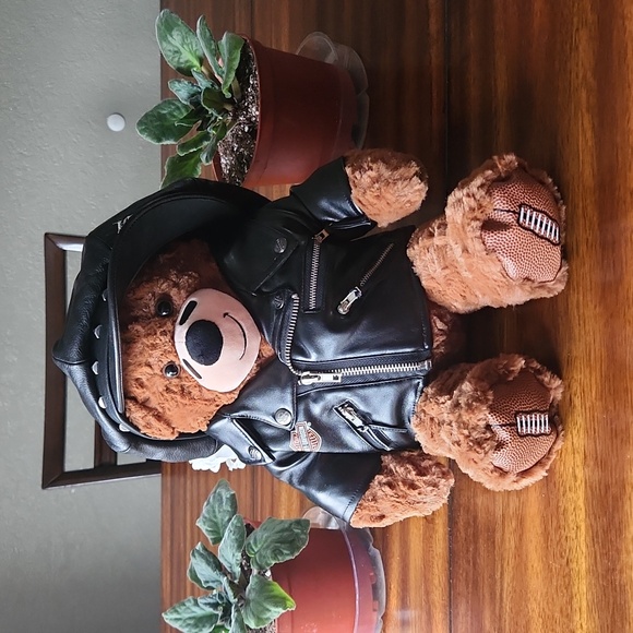 Harley Davidson Teddy Bear And Hat